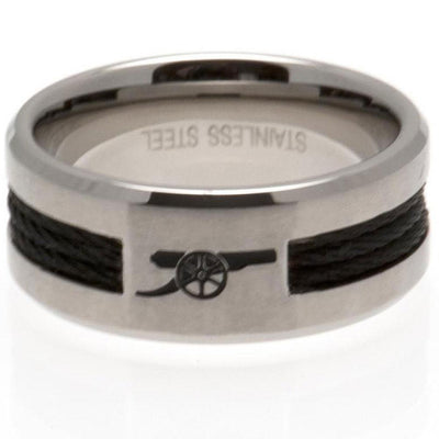 Arsenal FC Black Inlay Ring