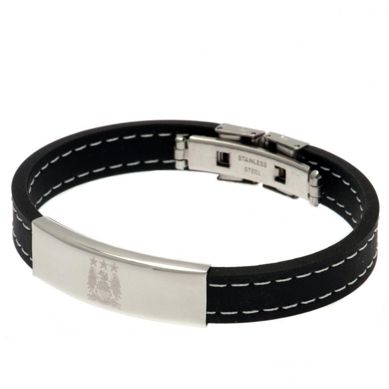 Manchester City FC Stitched Silicone Bracelet EC - Sporty Magpie