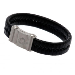 Sunderland AFC Single Plait Leather Bracelet