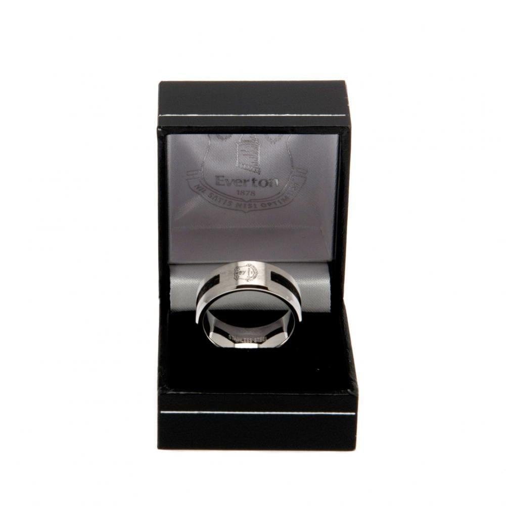 Everton FC Black Inlay Ring - Sporty Magpie