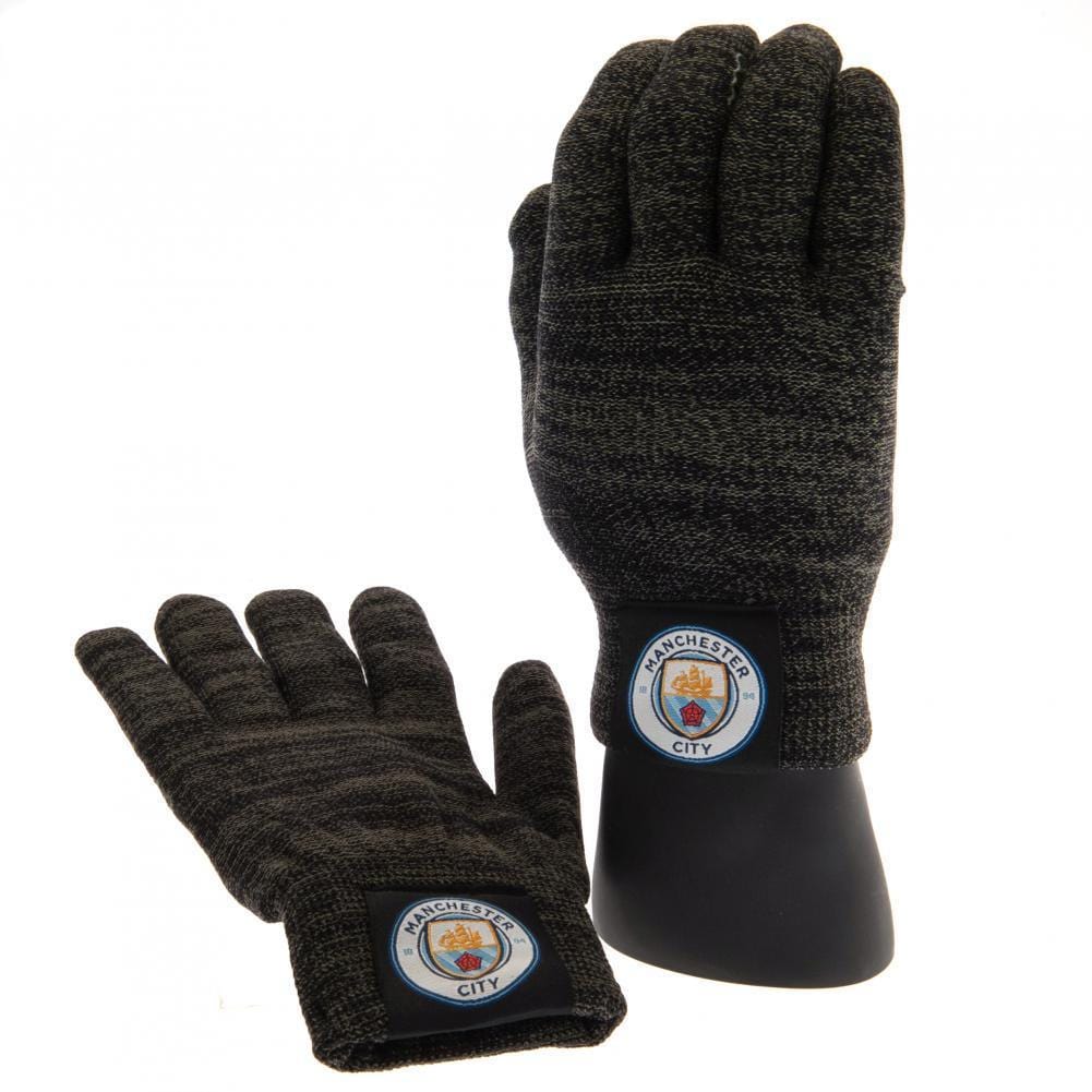 Manchester City FC Luxury Touchscreen Gloves Youths - Sporty Magpie