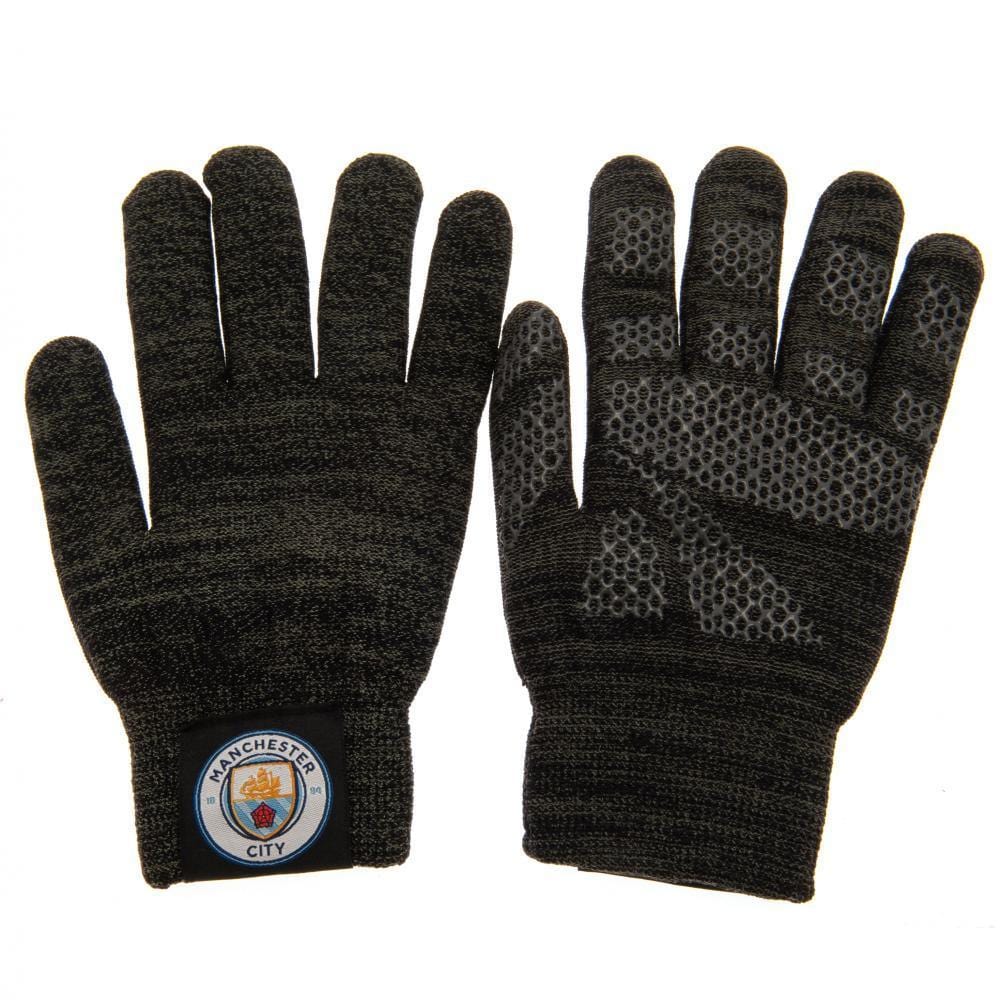 Manchester City FC Luxury Touchscreen Gloves Youths - Sporty Magpie