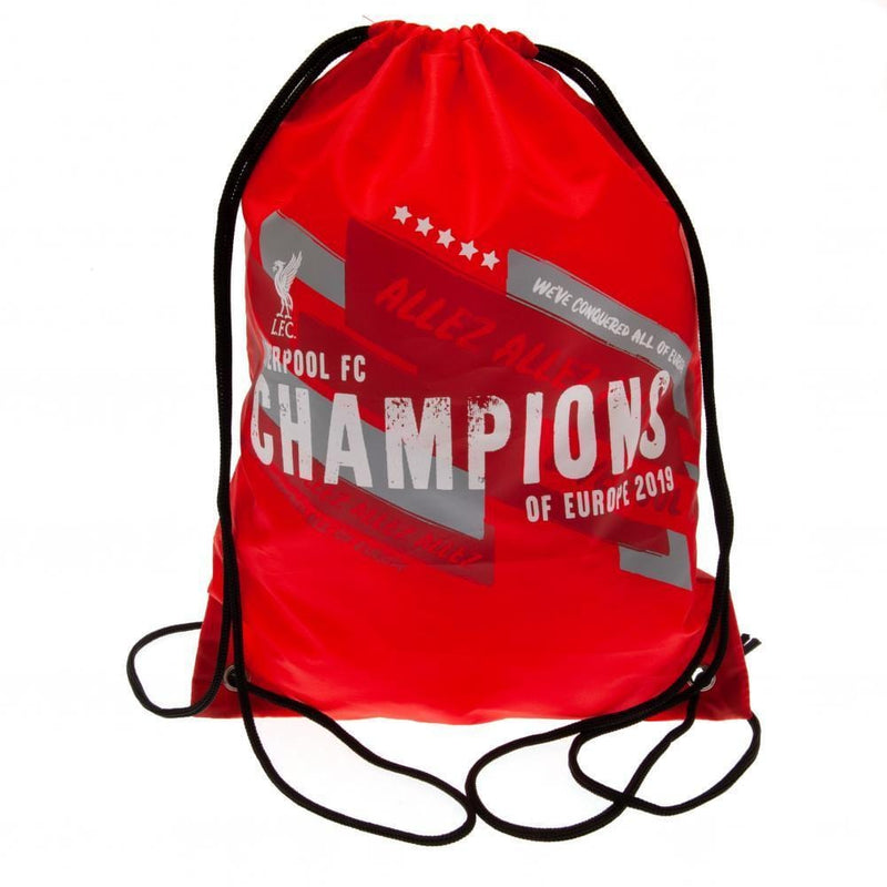 Liverpool FC Champions Of Europe Gym Bag - Sporty Magpie