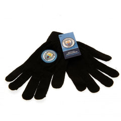 Manchester City FC Knitted Gloves Junior