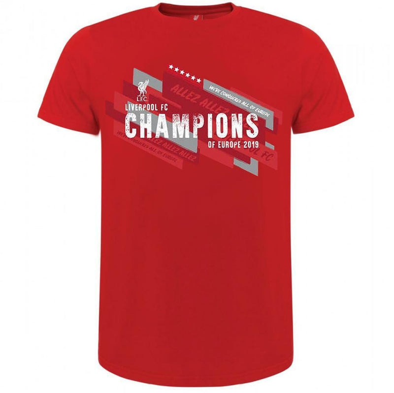 Liverpool FC Champions Of Europe Mens T Shirt - Sporty Magpie